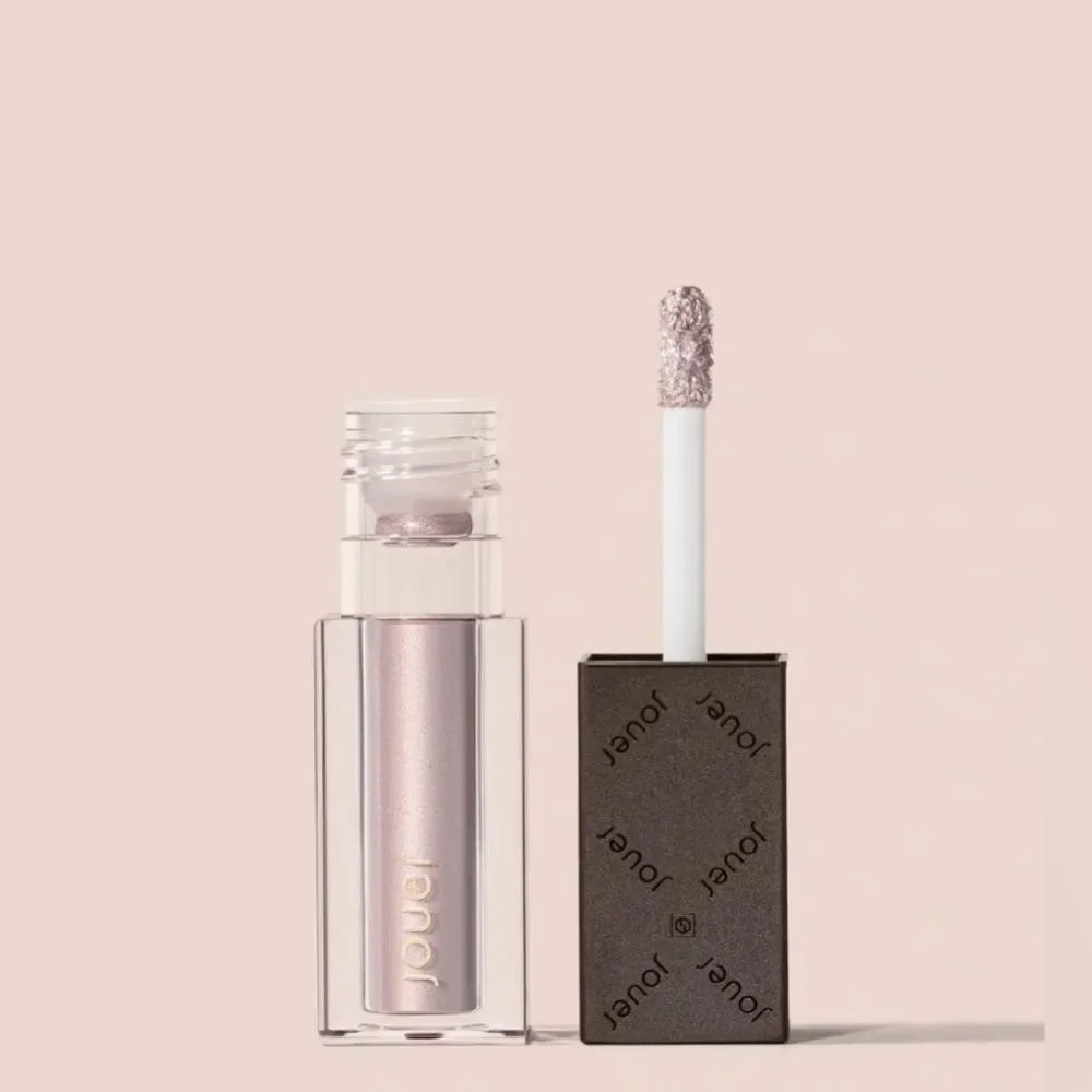 Jouer Cosmetics Paris Lights Eye Paint Liquid Eyeshadow in l’amour metallic pink